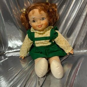 VINTAGE 1988 NORTHERN TISSUE DOLL 16" RED HAIR FRECKLES ADVERTISING TOILET PAPER